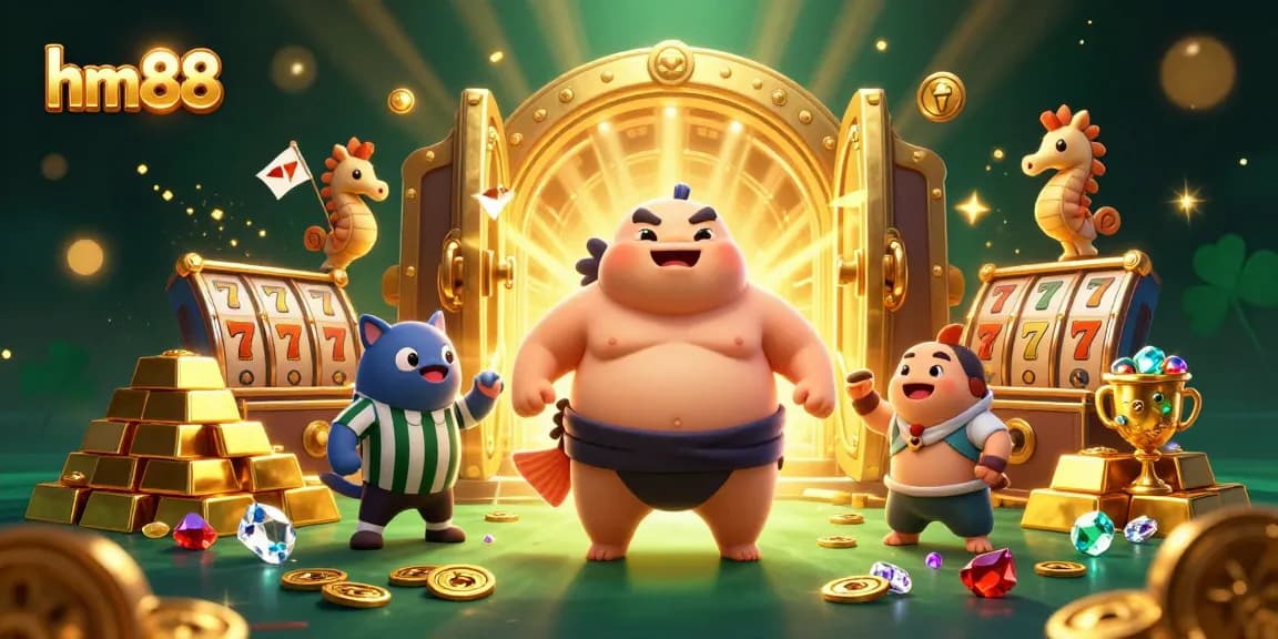 Experience thrilling winning strategies with hm88 in a vibrant underwater casino scene filled with treasures.