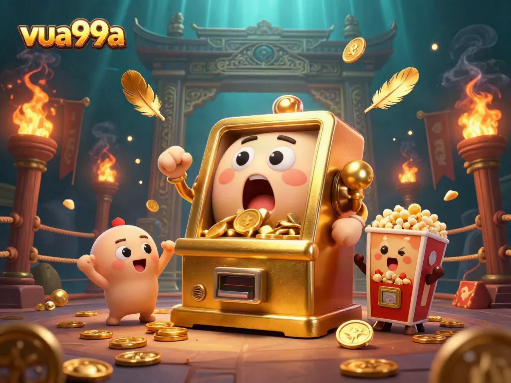 Experience thrilling jackpots at vua99a with captivating slot machines in a vibrant casino atmosphere.