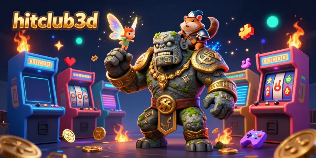 Experience thrilling gameplay with hitclub3d as guardians come alive amidst vibrant gaming elements.